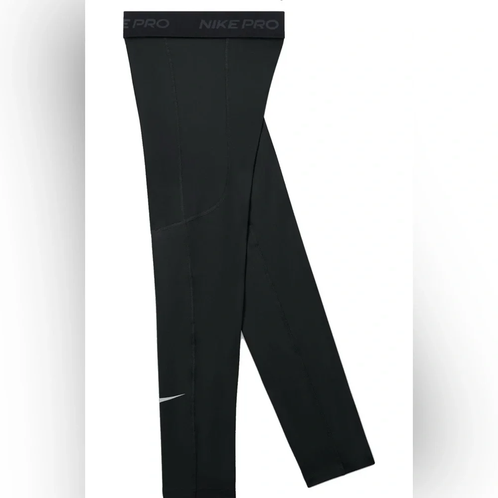 Nike Big Boys Pro Dri-FIT Stretch Performance Leggings / Small (8)
